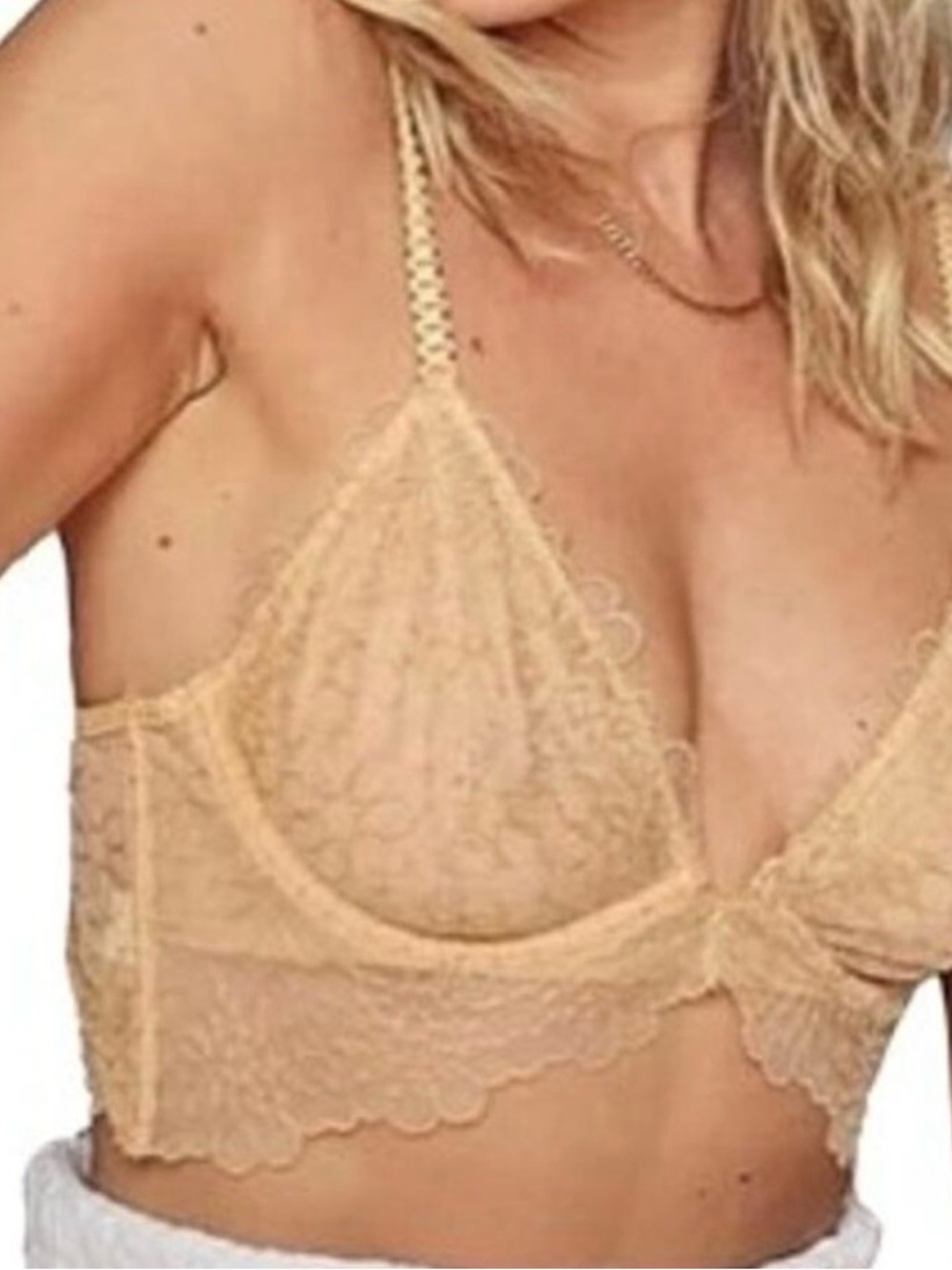 Intimately Free People NWT Lucia Underwire Bralette in Wheat Sunset Size 34C